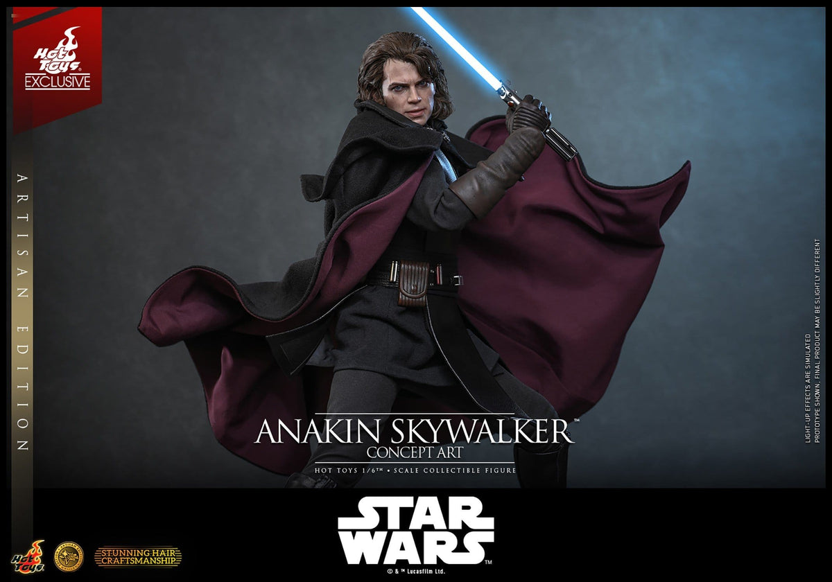 PRE-ORDER: Star Wars Episode III: Die Rache der Sith Movie Masterpiece Actionfigur 1/6 Anakin Skywalker (Concept Art Version) (Artisan Edition) Hot Toys Exclusive 31 cm