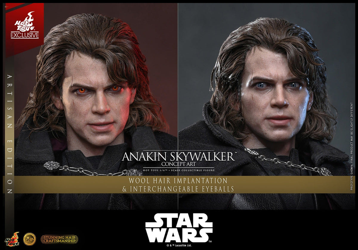 PRE-ORDER: Star Wars Episode III: Die Rache der Sith Movie Masterpiece Actionfigur 1/6 Anakin Skywalker (Concept Art Version) (Artisan Edition) Hot Toys Exclusive 31 cm