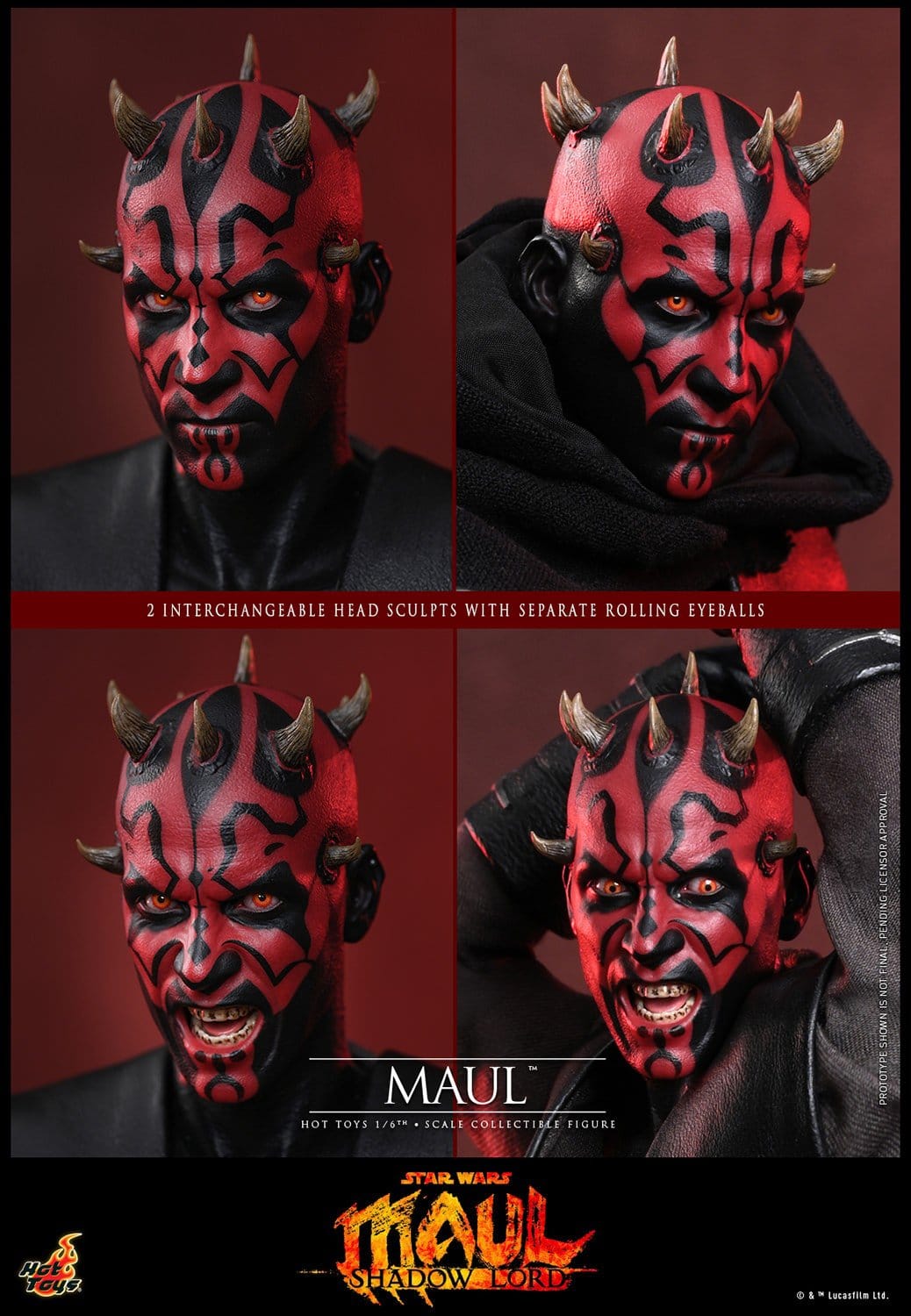 PRE-ORDER: Star Wars: Maul – Schattenlord, TV-Meisterwerk-Actionfigur, Maßstab 1:6, 29 cm