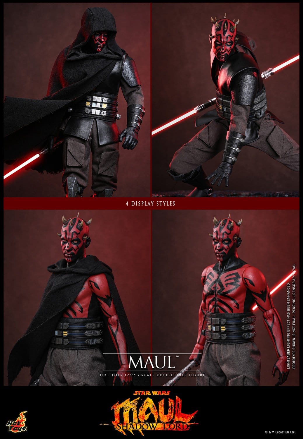 PRE-ORDER: Star Wars: Maul – Schattenlord, TV-Meisterwerk-Actionfigur, Maßstab 1:6, 29 cm