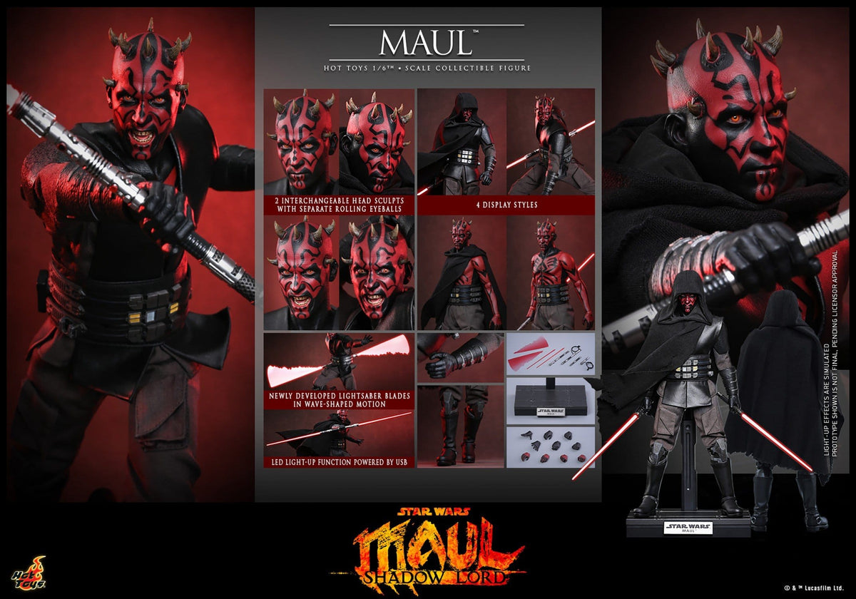 PRE-ORDER: Star Wars: Maul – Schattenlord, TV-Meisterwerk-Actionfigur, Maßstab 1:6, 29 cm