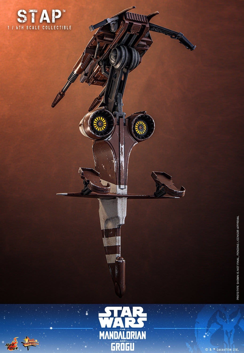 PRE-ORDER: Star Wars: The Mandalorian & Grogu Movie Masterpiece Zubehör 1/6 STAP 32 cm