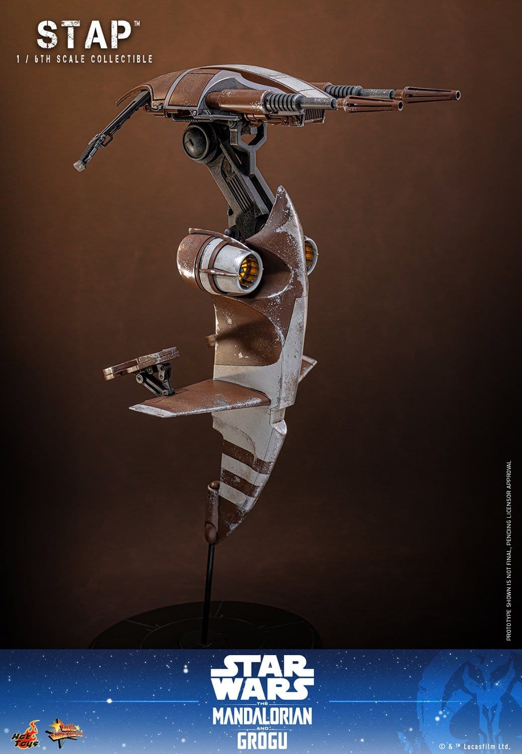 PRE-ORDER: Star Wars: The Mandalorian & Grogu Movie Masterpiece Zubehör 1/6 STAP 32 cm