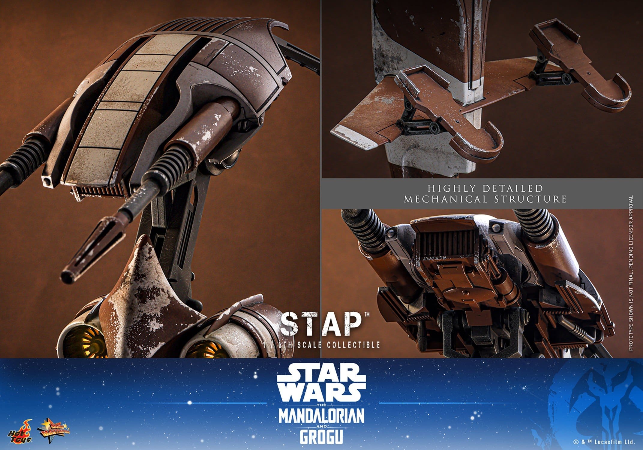 PRE-ORDER: Star Wars - Hot Toys - Zubehör 1/6 STAP 32 cm