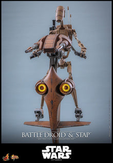 PRE-ORDER: Star Wars: The Phantom Menace Movie Masterpiece Actionfiguren Set 1/6 Battle Droid & STAP 32 cm