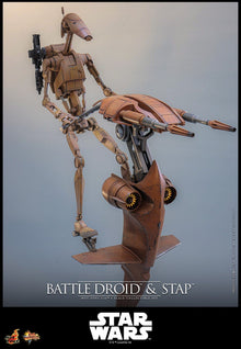 PRE-ORDER: Star Wars: The Phantom Menace Movie Masterpiece Actionfiguren Set 1/6 Battle Droid & STAP 32 cm