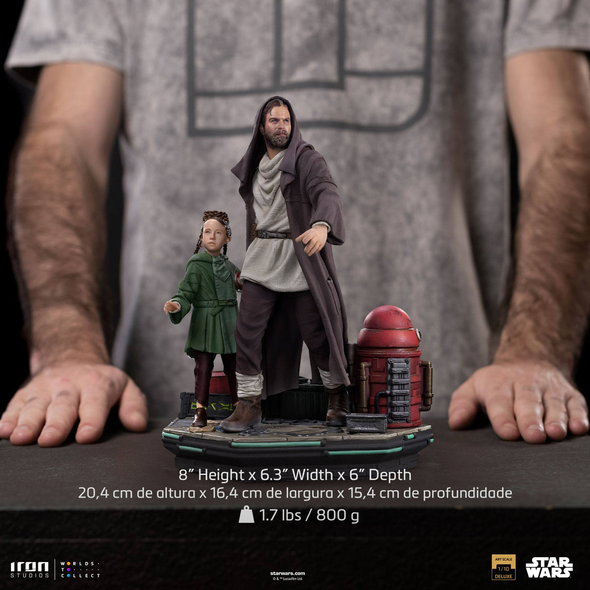 Star Wars: Obi-Wan Kenobi Deluxe Art Scale Statue 1/10 Obi-Wan & Young Leia 20 cm