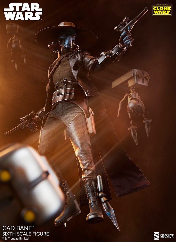 Figurine articulée Star Wars : La Guerre des Clones, échelle 1/6, Cad Bane, 32 cm