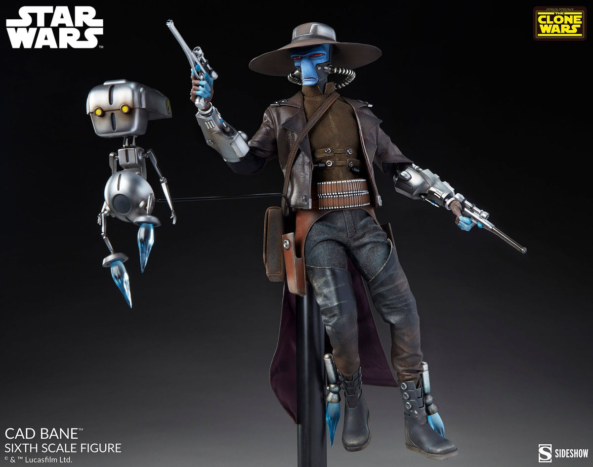 Figurine articulée Star Wars : La Guerre des Clones, échelle 1/6, Cad Bane, 32 cm