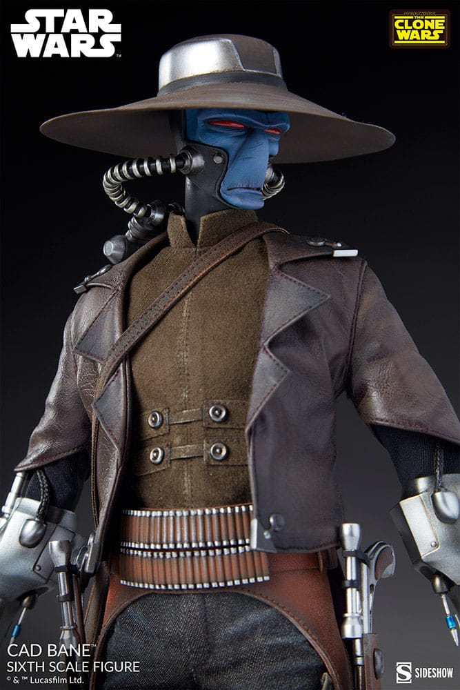 Figurine articulée Star Wars : La Guerre des Clones, échelle 1/6, Cad Bane, 32 cm