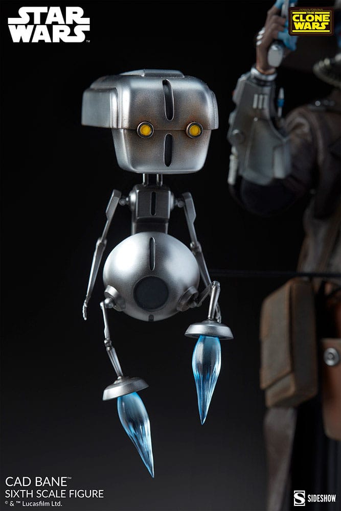 Figurine articulée Star Wars : La Guerre des Clones, échelle 1/6, Cad Bane, 32 cm
