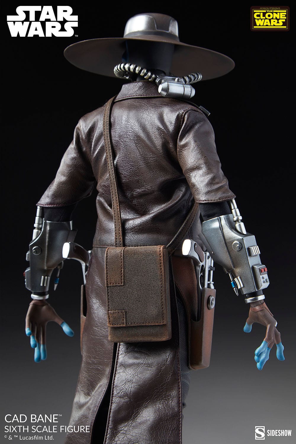Figurine articulée Star Wars : La Guerre des Clones, échelle 1/6, Cad Bane, 32 cm