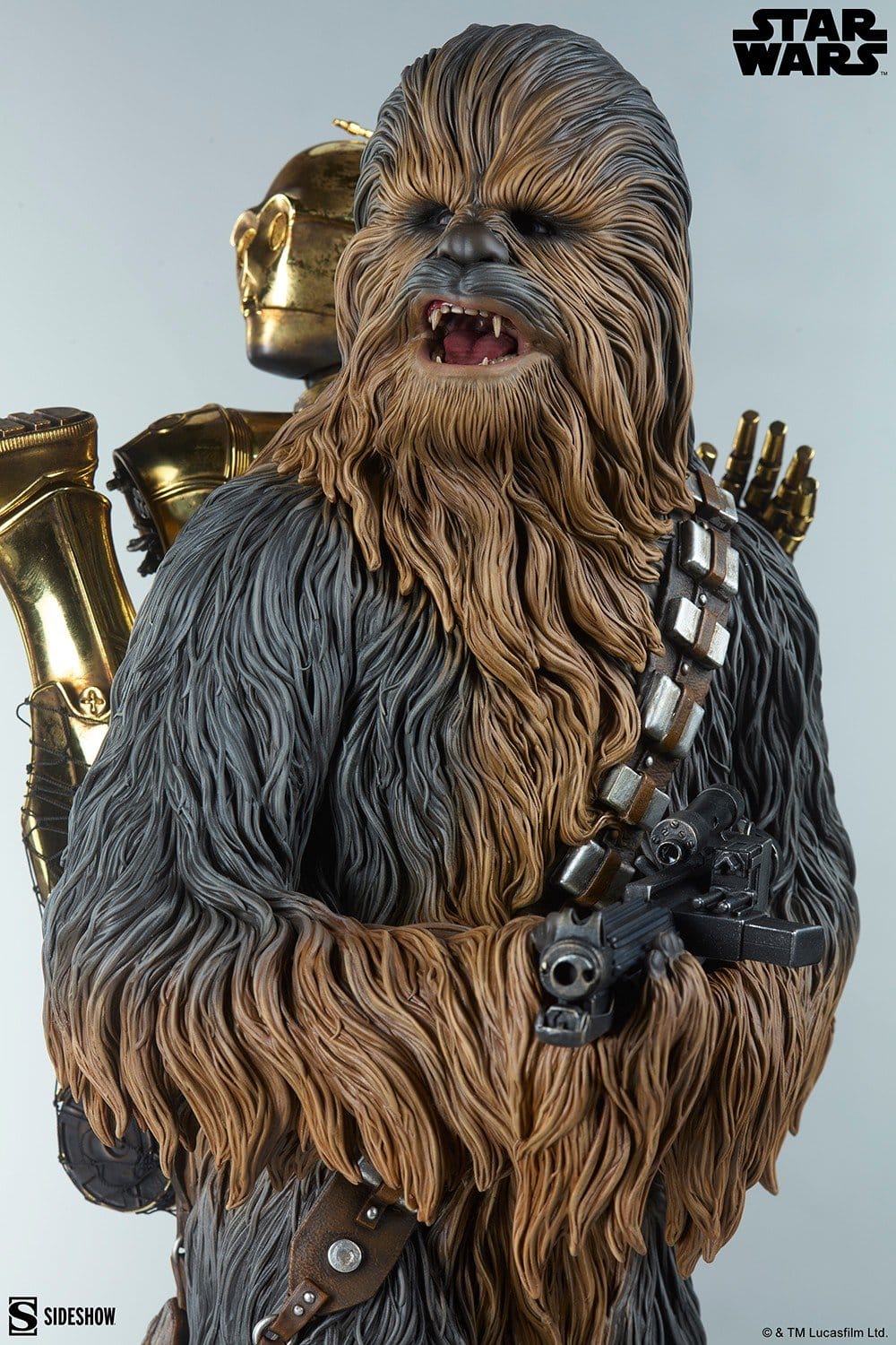 PRE-ORDER: Star Wars - Sideshow Collectibles - Chewbacca and C-3PO 63 cm