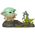 Star Wars POP! Deluxe Vinyl Figur Din Grogu w/Frog 9 cm