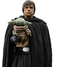 Star Wars The Mandalorian Art Scale Statue 1/10 Luke Skywalker und Grogu 21 cm