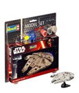 Star Wars Modellbausatz 1/241 Model Set Millennium Falcon 10 cm