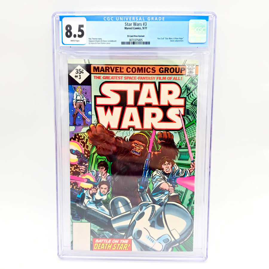 Star Wars Comic #3 (1977) – 35 Cent Price Variant – CGC 8.5 White Pages