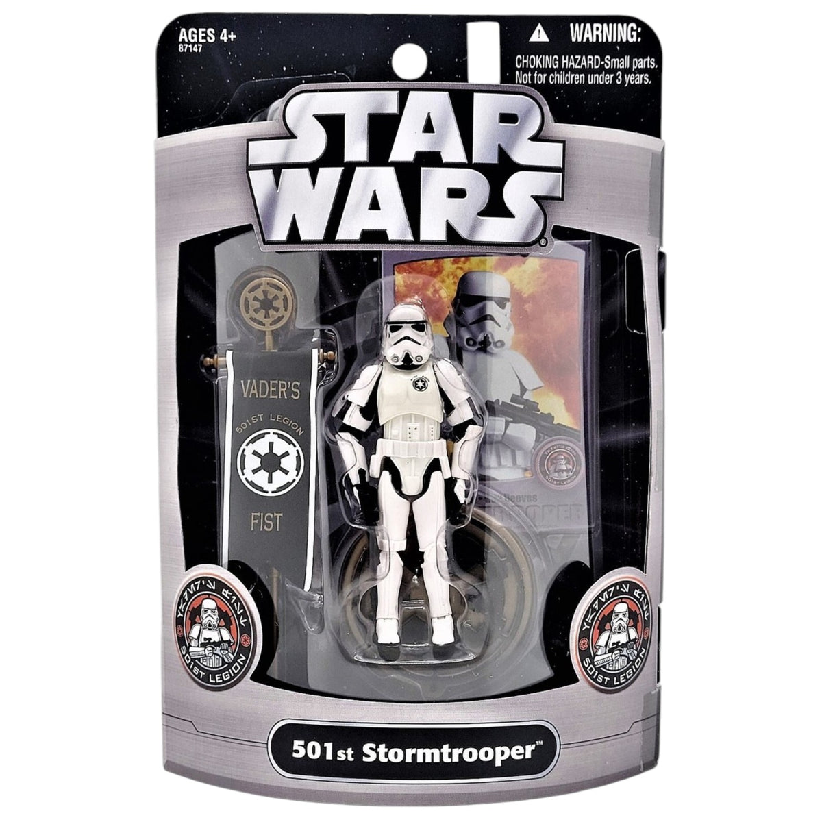 Star Wars  - 501st Stormtrooper Actionfigur SDCC Exclusive 2006 (10cm) im Schutzblister