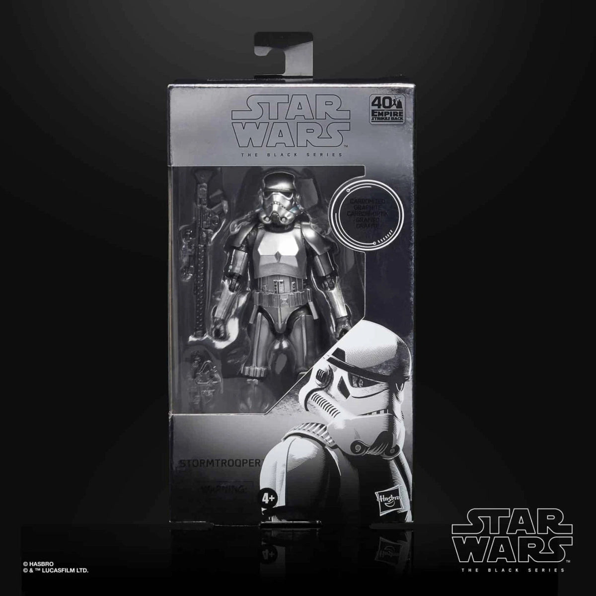 Star Wars Black Series – Stormtrooper (Carbonized Collection) 6" Actionfigur – Fan Channel Exclusive