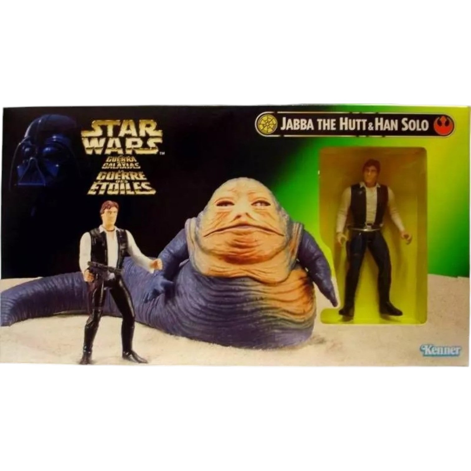 Star Wars Power of the Force - Jabba The Hutt & Han Solo - 1997
