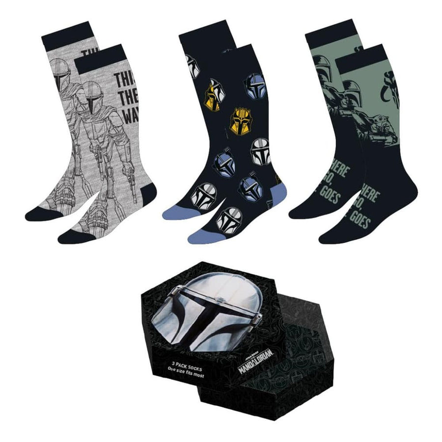 Star Wars: The Mandalorian Socken 3er-Pack Mandalorian 38-45
