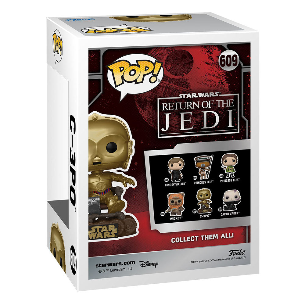 Star Wars Return of the Jedi 40th Anniversary POP! Vinyl Figur C3P0 in chair 9 cm