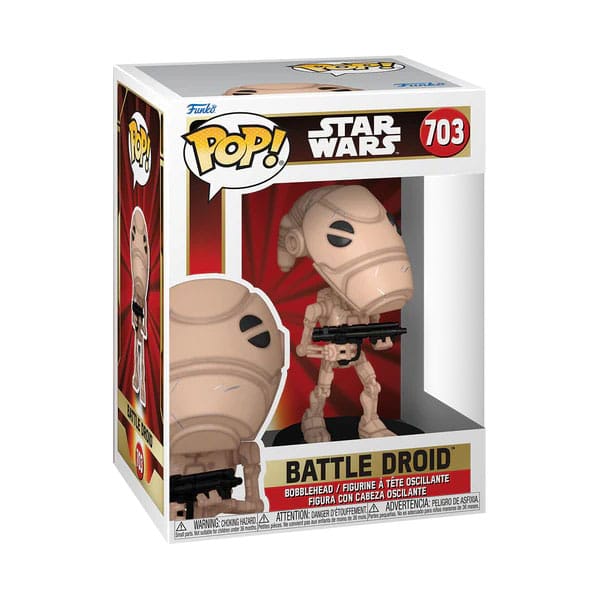 Star Wars: Episode 1 POP! Vinyl Figur Battle Droid 9 cm