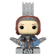 Star Wars : The Mandalorian POP! Figurine de luxe en vinyle Bo-Katan avec trône, 9 cm