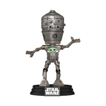 Star Wars: The Mandalorian POP! Deluxe Vinyl Bobblehead Figur IG-12 with Grogu 17 cm