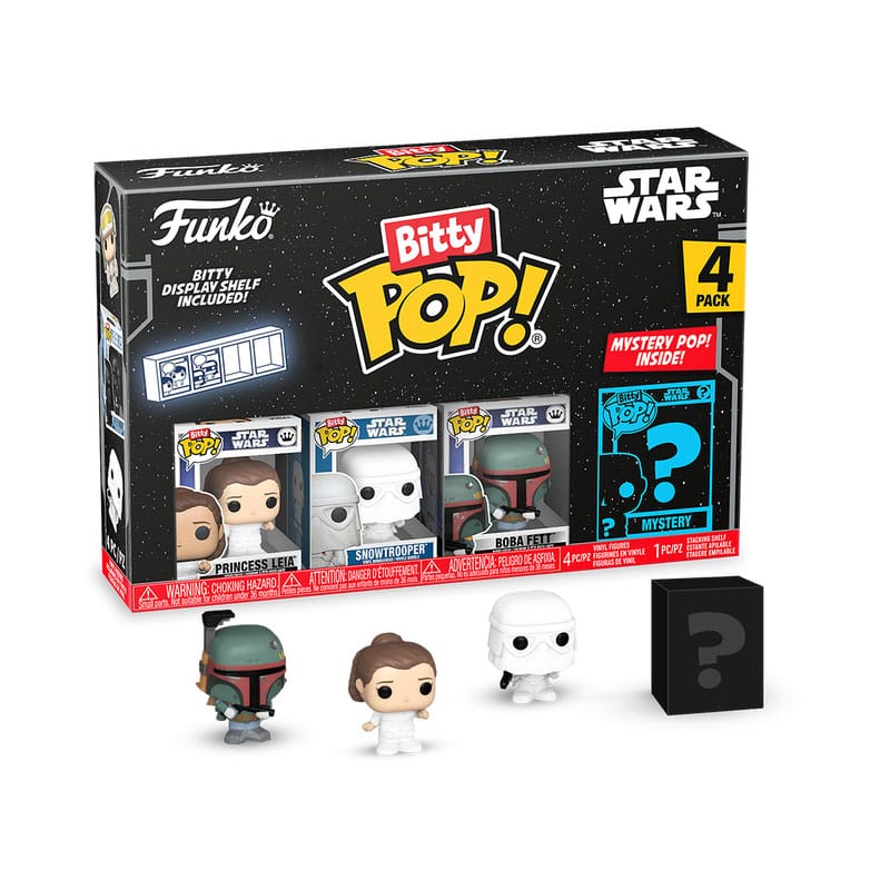 Star Wars Leia  Bitty Funko POP! 2,5 cm Vinyl Figuren 4er-Pack