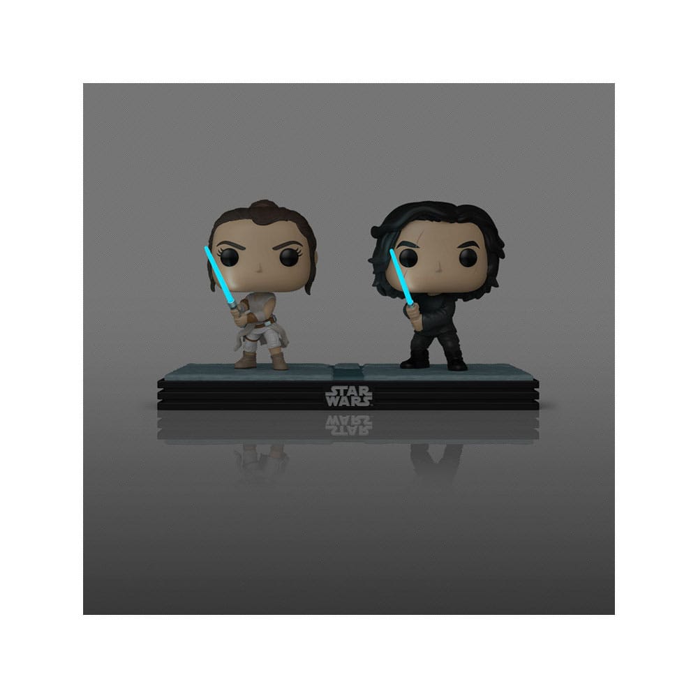 Star Wars POP! Movie Moments Vinyl Bobblehead Figures Twin Pack Kylo &amp; Rey 9 cm