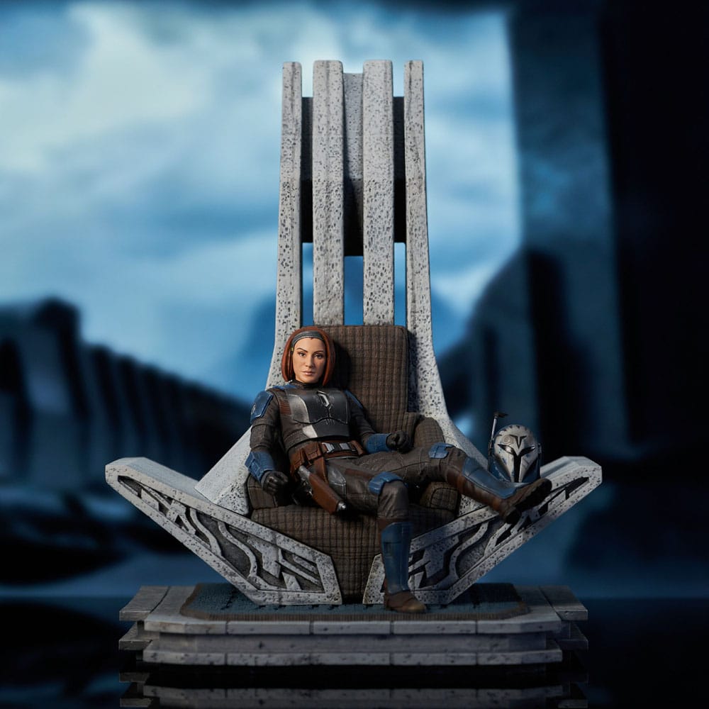 Star Wars: The Mandalorian Premier Collection Statue 1/7 Bo-Katan Kryze on Throne 35 cm