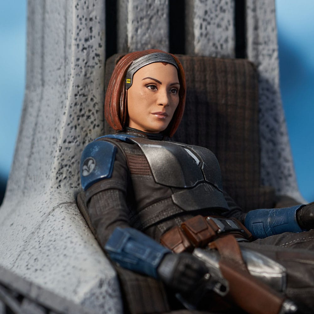 Star Wars: The Mandalorian Premier Collection Statue 1/7 Bo-Katan Kryze on Throne 35 cm
