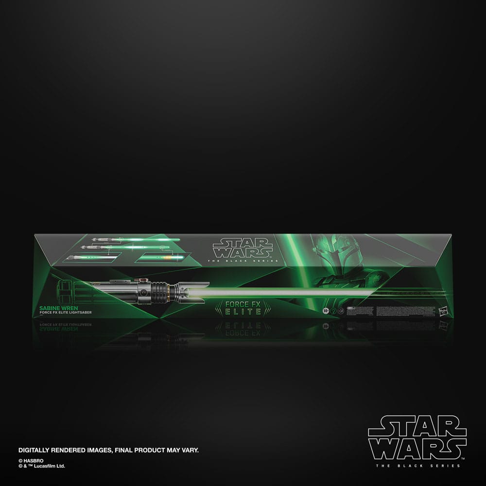 Star Wars: Ahsoka Black Series Replik Force FX Elite Lichtschwert Sabine Wren