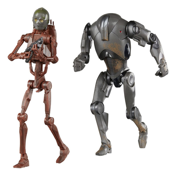 Star Wars Episode II Black Series Action Figures 2-Pack C-3PO (B1 Battle Droid Body) &amp; Super Battle Droid 15 cm