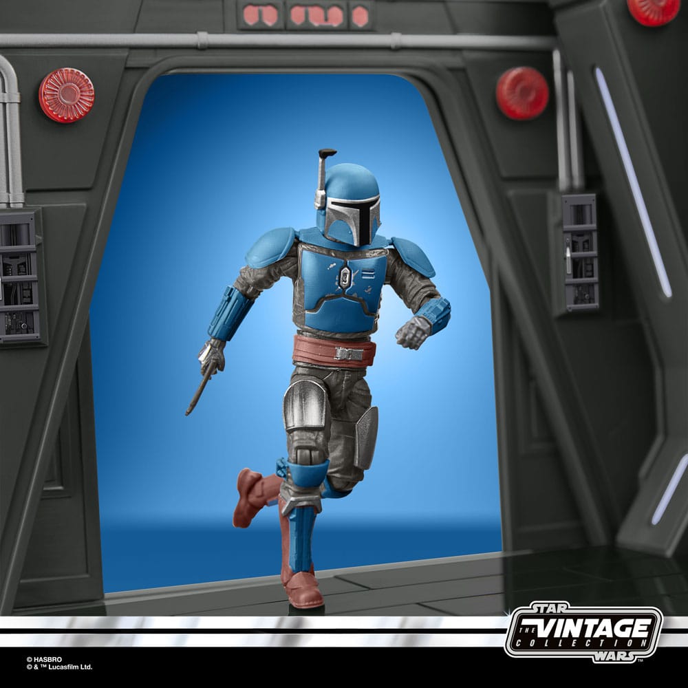 Star Wars: The Mandalorian Vintage Collection Moff Gideon's Imperial Light Cruiser Hallway mit Mandalorian Privateer Actionfigur 10 cm