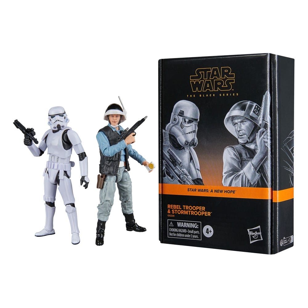 Star Wars Episode IV Black Series Actionfiguren 2er-Pack Rebel Trooper & Stormtrooper 15 cm