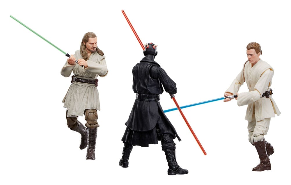 Star Wars Black Series - The Phantom Menace - Qui-Gon Jinn, Darth Maul, Obi-Wan Kenobi