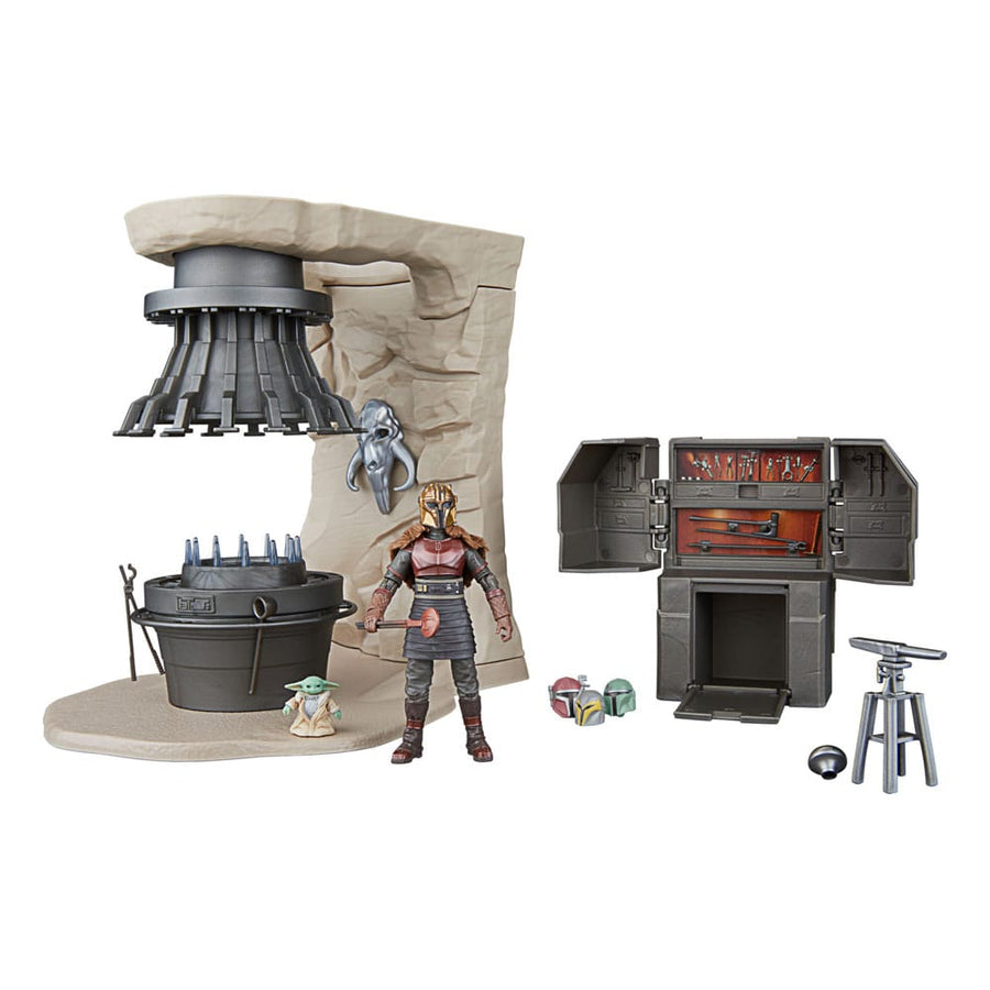 Star Wars The Mandalorian Vintage Collection The Armorer's Forge mit The Armorer (Lakeside Covert World)