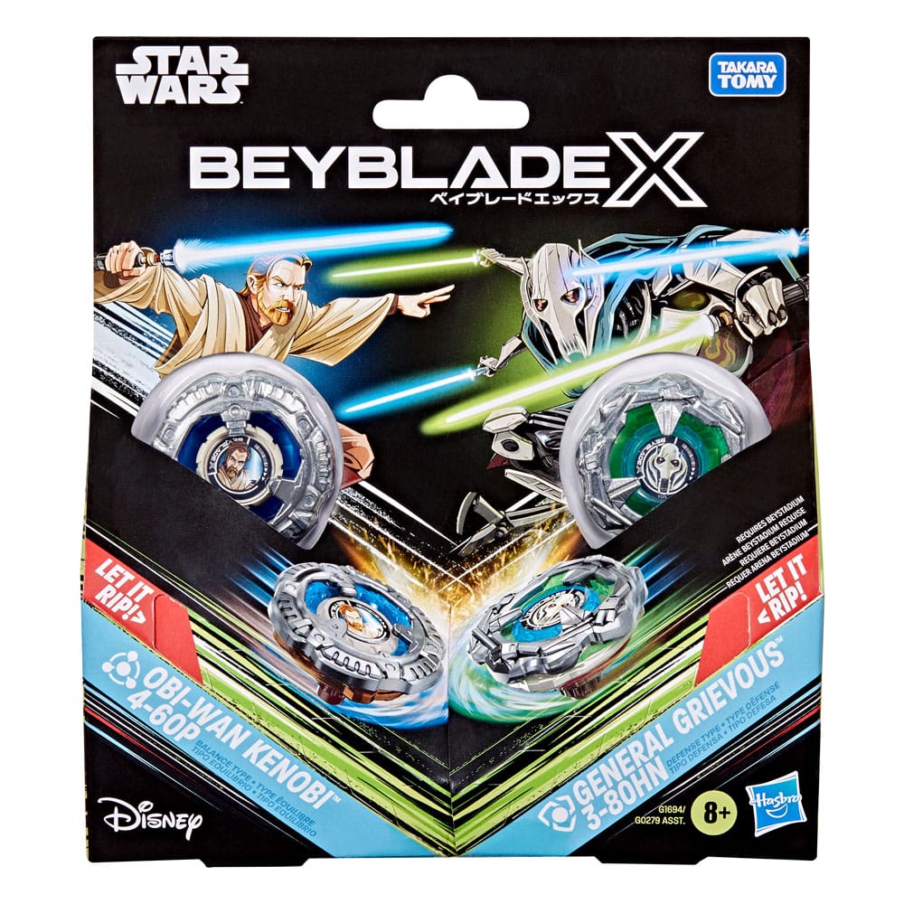 Beyblade X und Star Wars Collab, Obi-Wan Kenobi 4-60P vs. General Grievous 3-80HN