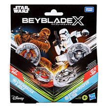Beyblade X und Star Wars Collab Chewbacca 4-80LF vs. Sturmtruppler 5-70B