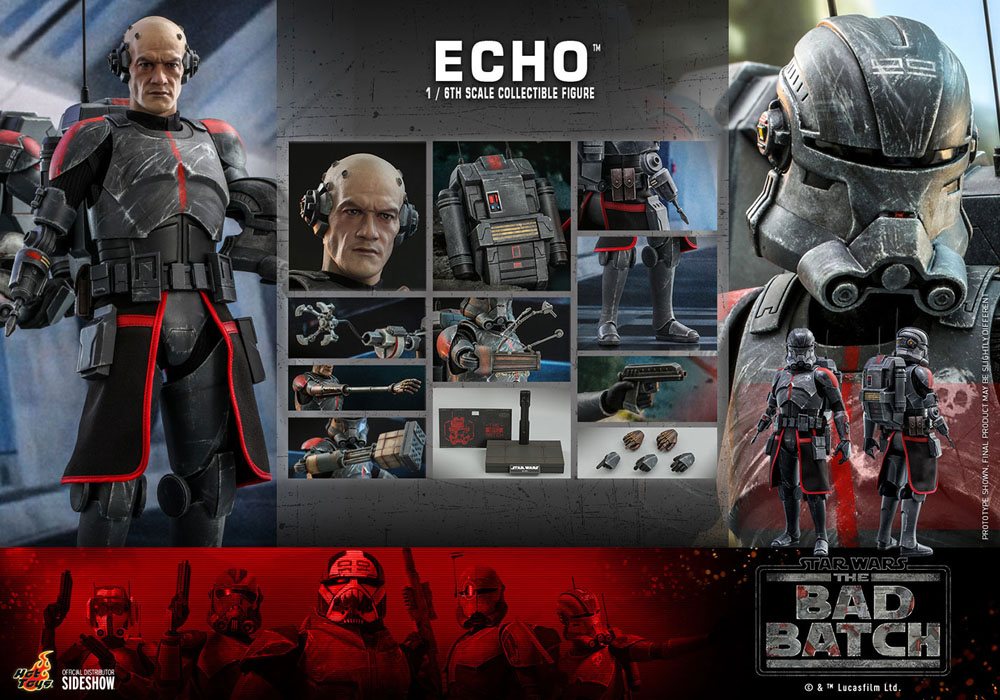 Star Wars The Bad Batch Actionfigur 1/6 Echo 29 cm