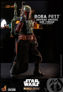 Star Wars: The Mandalorian Action Figure 1/6 Boba Fett Repaint Armor and Throne Special Edition 30 cm