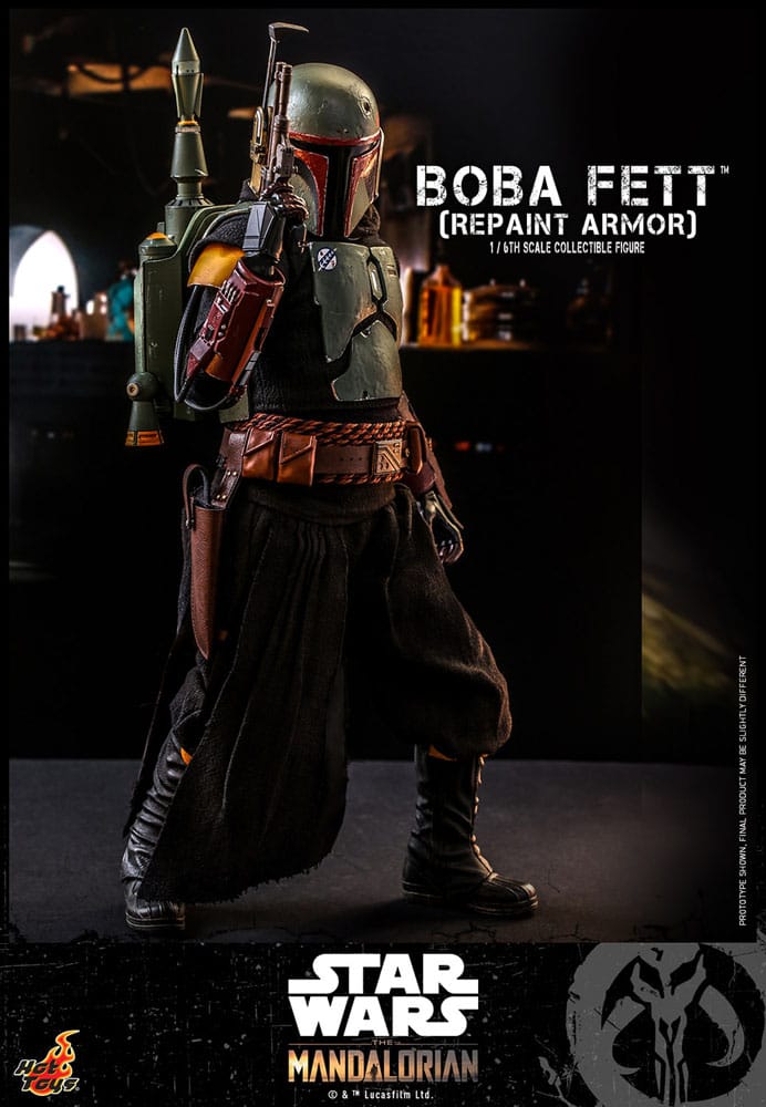 Star Wars: The Mandalorian Action Figure 1/6 Boba Fett Repaint Armor Special Edition 30 cm