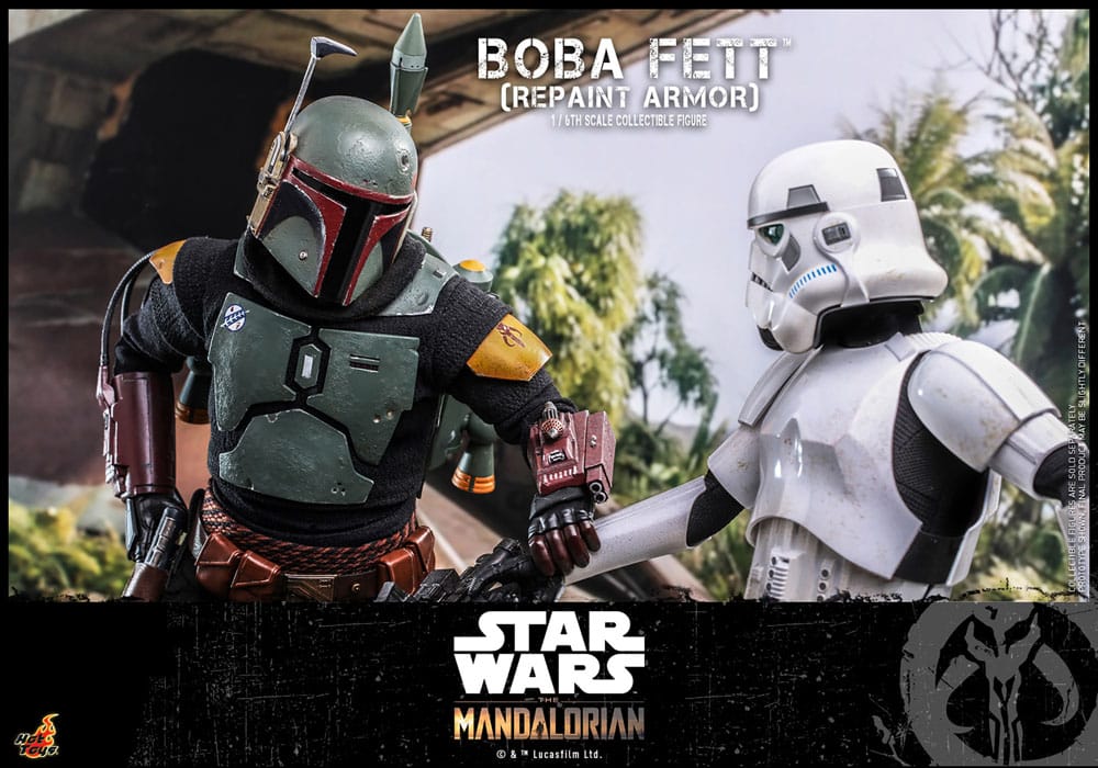 Star Wars: The Mandalorian Action Figure 1/6 Boba Fett Repaint Armor Special Edition 30 cm