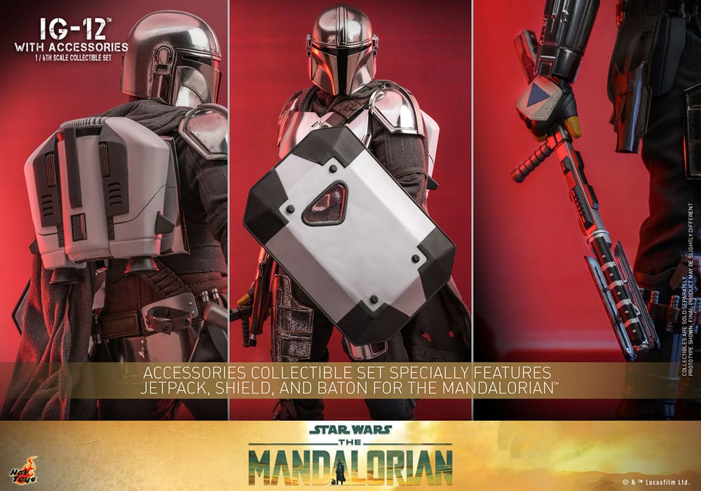 Star Wars: The Mandalorian Actionfigur 1/6 IG-12 mit Zubehör 36 cm