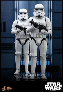 Star Wars Movie Masterpiece Actionfigur 1/6 Stormtrooper with Death Star Environment 30 cm