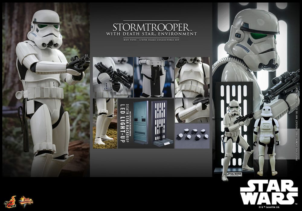 Star Wars Movie Masterpiece Actionfigur 1/6 Stormtrooper with Death Star Environment 30 cm
