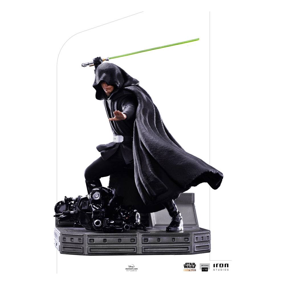 Star Wars The Mandalorian BDS Art Scale Statue 1/10 Luke Skywalker Combat Version 24 cm