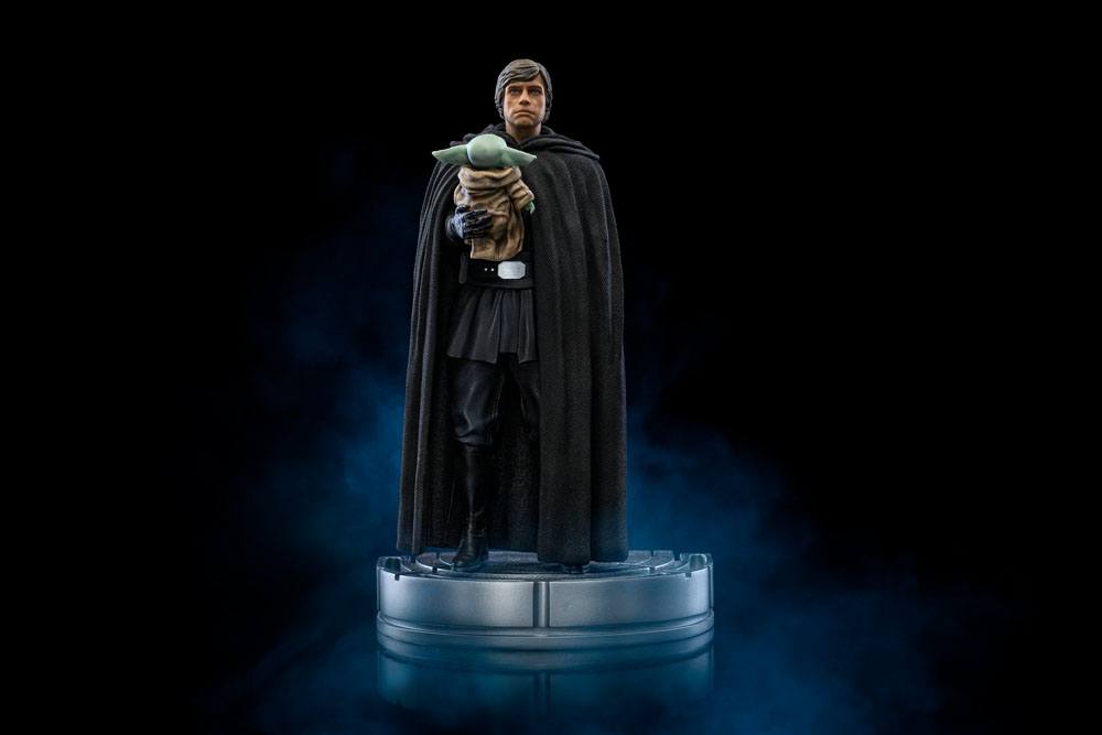 Star Wars The Mandalorian Art Scale Statue 1/10 Luke Skywalker und Grogu 21 cm